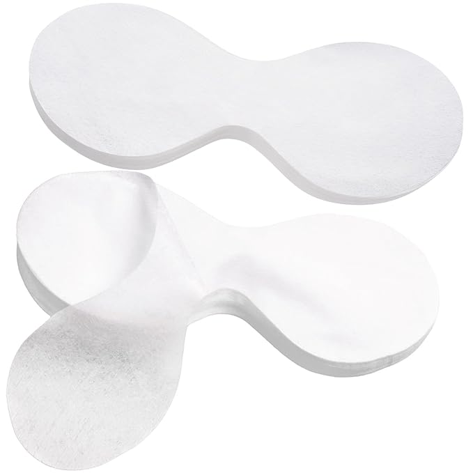100 Sheets Disposable Eye Pads, Non-Woven Cotton Paper Facial Masks for Skincare & Spa, DIY Clear Moisturizing Eye Care Beauty Sheets