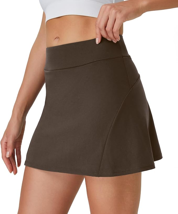 Womens Tennis Skirt Crossover High Waisted Skort with Pockets Shorts | Athletic Skirts for Golf Running Workout Pickleball, Aesthetic Activewear, Sporty Athleisure Style