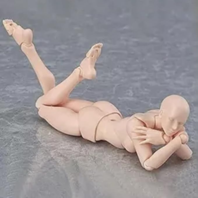Action Mannequin PVC Drawing Figure, Model for Sketching, Painting, Female Artist (Male) (Woman)