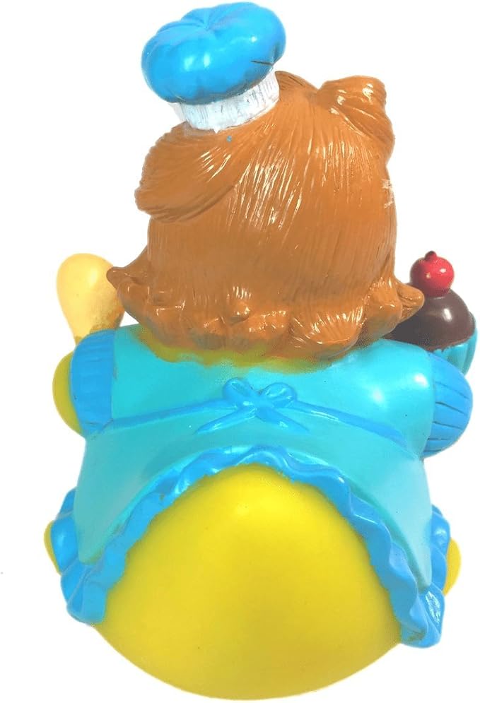 3" Baking Rubber Duck [Floats Upright] - Baby Safe Bathtub Bathing Toy