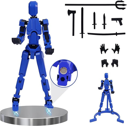 Multi-Jointed Action Figures Set, Model 13 All-in-one molding Accessories with Magnetic, Desktop Decor & Collectors' Toys