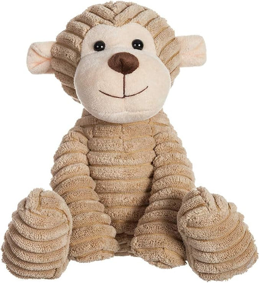 Apricot Lamb Toys Plush Corduroy Monkey Stuffed Animal Soft Cuddly Perfect for Child (Corduroy Monkey 8.5 Inches)