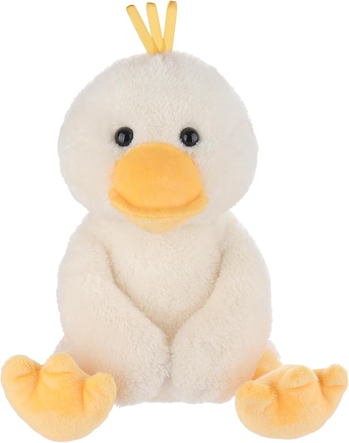 Apricot Lamb Toys Plush White Velvet Duck with Thin Foot Stuffed Animal Soft Cuddly Perfect for Kids