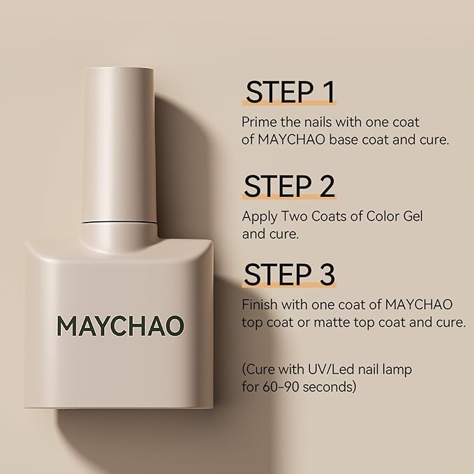 MAYCHAO 15ML Sage Green Gel Nail Polish 1Pc Green Gel Polish Soak Off UV LED Nail Polish Nail Art Starter Manicure Salon DIY at Home, 0.5 OZ