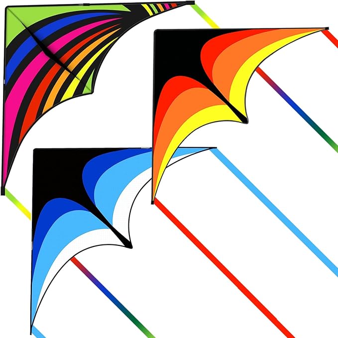 Kites for Kids and Adults, Easy to Fly for Beach, Single Line Kite Set for Beginners