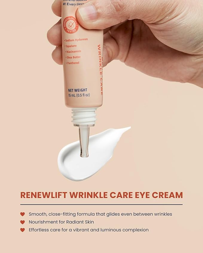 RUBY VIBE CO Hydrating Eye Cream, Eye Moisturizer & Eye Repair Cream with Niacinamide, Hyaluronic Acid, Shea Butter, Squalane & Panthenol, Night Eye Cream for All Skin Types. 15 ml