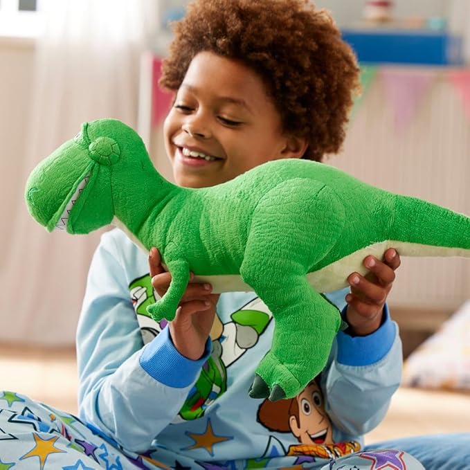 DISNEY STORE Toy Story Plush, Rex, Iconic Cuddly Toy Character with Embroidered Eyes and Soft Plush Features, Suitable for All Ages