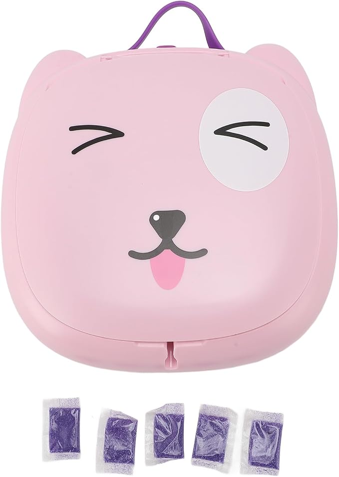 Travel Potty for Toddler, Foldable Potty Training Toilet Seat, Portable Potty Car Potty Folding Toilet for Boys Girls Baby Kids Children Indoor Outdoor Camping (Light Red)