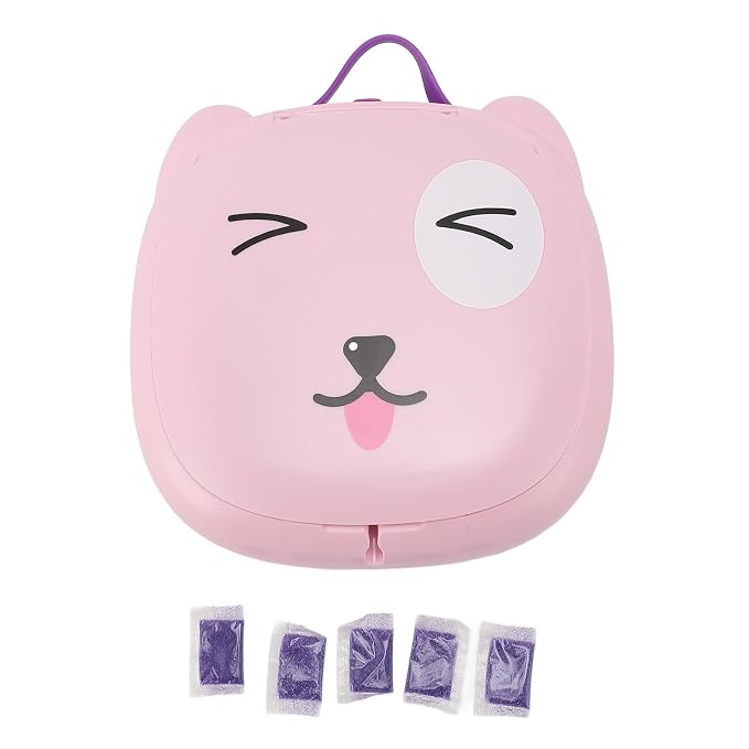 Children Toilet, Training Toilet for Kids, Foldable Potty with Storage Bag, Foldable Potty Training Toilet for Car Driving Camping Travel (Pink)