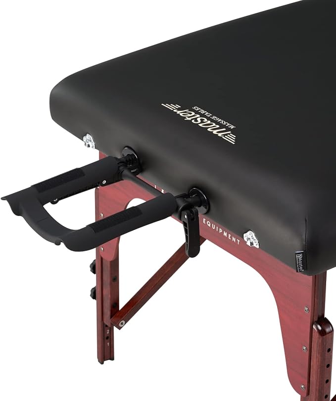 Master Massage 31" Montclair Pro Portable Massage Table Package, Memory Foam Cushioning, Reiki Panels, Shiatsu Cable Release- Tattoo Table, Spa Bed, Facial Bed
