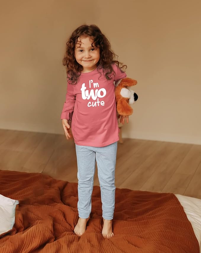2nd Birthday Outfits for Toddler Girls im Two Cute Shirt Girl 2 Years Old Second Birthday