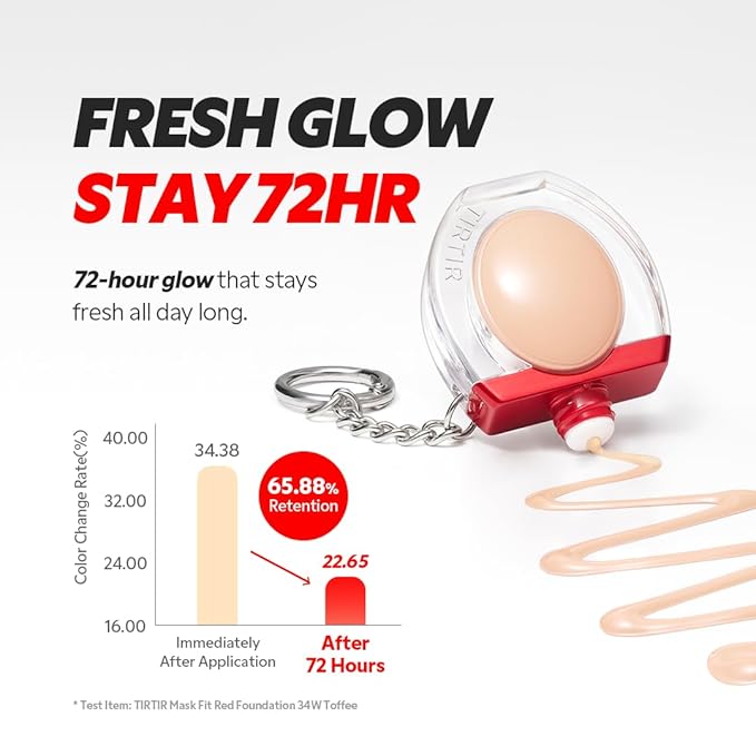 [*Mini Size*] TIRTIR Mask Fit Red Foundation | 72H Lasting Skin-Fit Korean Makeup with Skin-fit Satin Finish & Wide Shade Range, #55N Espresso, 0.34oz
