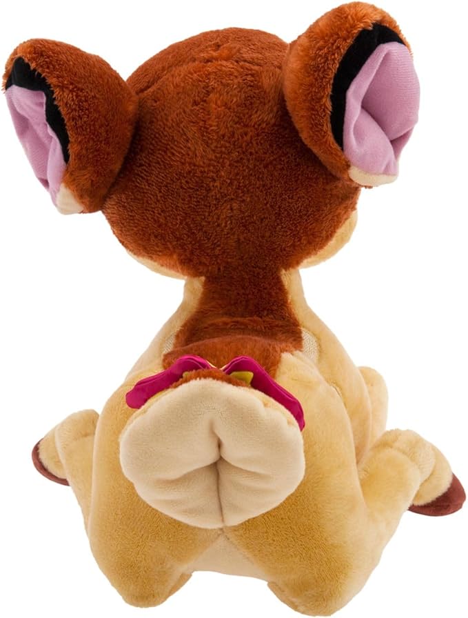 Disney Store Unisex-Child Bambi Medium Soft Toy for Kids, Cuddly Character with Fuzzy Texture and Embroidered Details, Satin Butterfly, Disney Plushy Suitable for All Ages