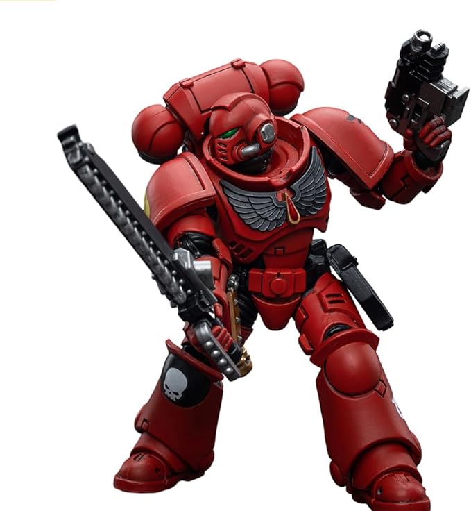 JOYTOY 1/18 Warhammer 40,000 Action Figure Blood Angels Intercessor Collection Model，JT6649