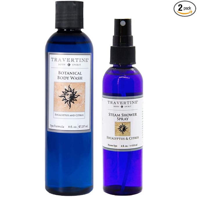 Extraordinary Shower Duo | Eucalyptus & Citrus Body Wash & 4 oz. Steam Shower Spray