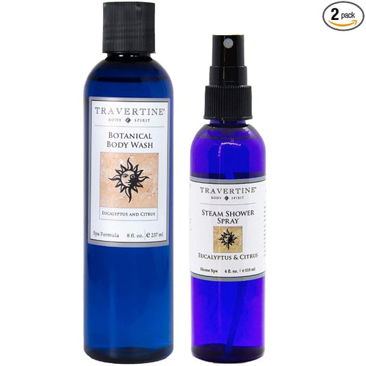 Extraordinary Shower Duo | Eucalyptus & Citrus Body Wash & 4 oz. Steam Shower Spray
