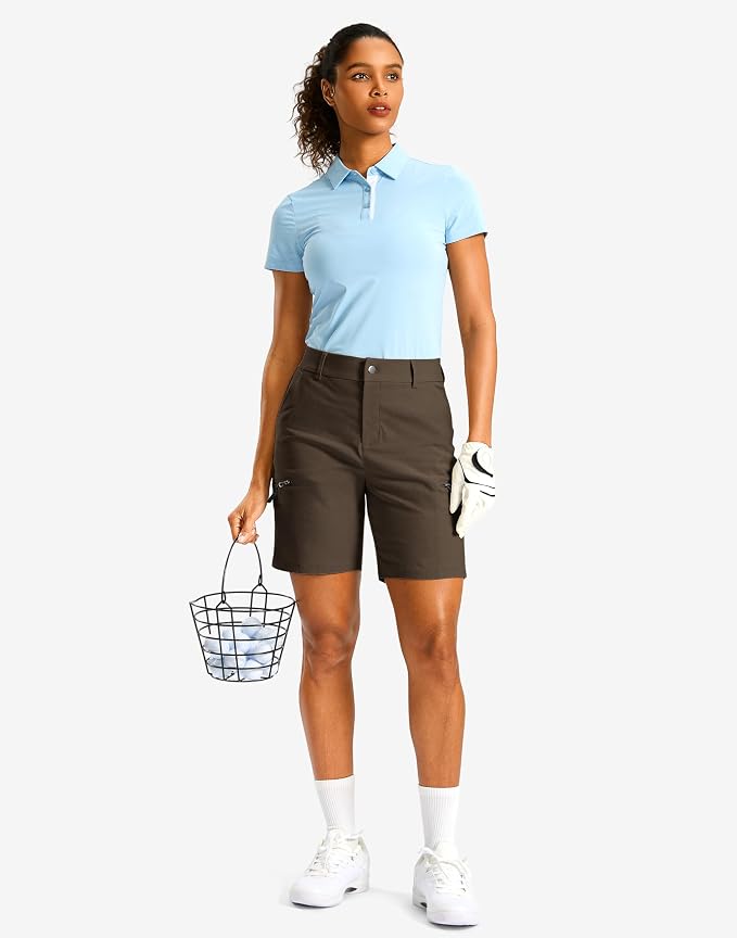 G Gradual Women's 7"/9" Hiking Cargo Shorts Quick Dry Lightweight Golf Outdoor Work Summer Travel Shorts with Pockets