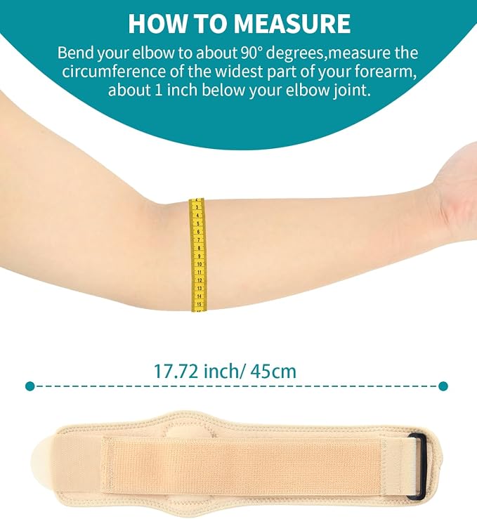 2PCS Castor Oil Pack Wrap for Tennis & Golfer's Elbow Castor Oil Wrap Tennis Elbow Brace Strap for Tendonitis Relief for Women Men Right & Left Hands,2 Per Pack L-XL