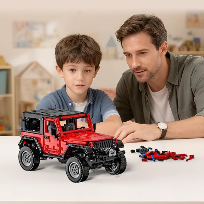 RiceBlock Off-Road Vehicle Model Building Setfor Adult Challenging, Car Building Toys Boys Aged 8 and Above, 1287 Pieces