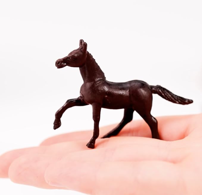 Terra by Battat – 60 Pieces Wild Horses Tube – Miniature Realistic Horse Toys – Plastic Animal Figurines for Kids Toddlers – Playset 3+ Years