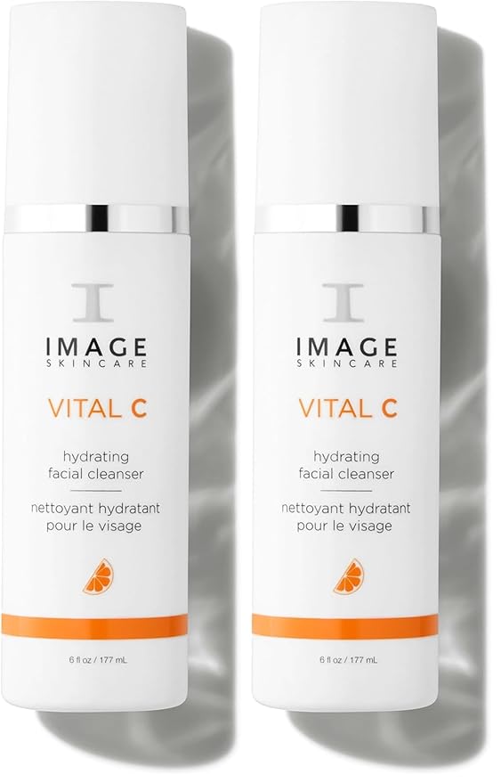 IMAGE Skincare,VITAL C Hydrating Facial Cleanser,Gentle Face Wash with Vitamin C,E and A,6 fl oz,(Pack of 2)