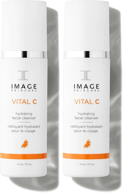 IMAGE Skincare,VITAL C Hydrating Facial Cleanser,Gentle Face Wash with Vitamin C,E and A,6 fl oz,(Pack of 2)