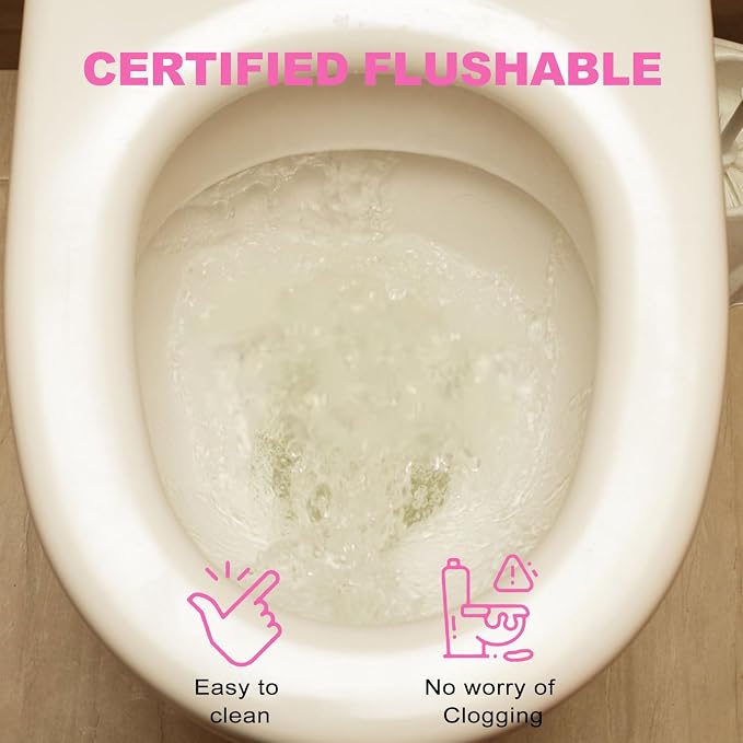 twoworld 150 Feminine Wipes Flushable Travel Individually Wrapped | Travel Wipes for Women,Feminine Care Wet Wipes Travel Size Vaginal Wipes for Adult,Girl and Homeless(Chamomile,Rose,Unscent)