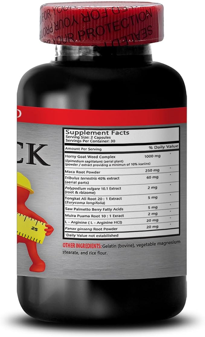 Natural Male Enchantment Pills Increase Size and Length - LONGJACK Size UP (All Natural Formula) - tongkat ali Extract - longjack for Men - tongkat ali Complex - 2 Bottles 120 Capsules