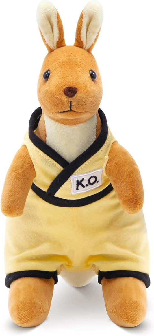 Plush Kangaroo with Yellow Martial Arts Outfit, Kangaroo Stuffed Animal, Plush Toys Ideal Present for Kids,Boys and Girls,12 Inch