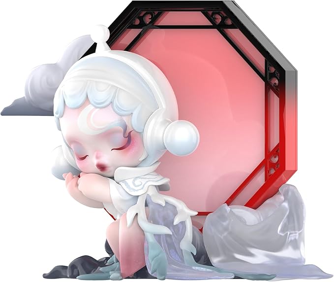 POP MART SKULLPANDA Aisling Figure, 3.94 inches Height, Toys for Modern Home Decor, Collectible Toy Set for Desk Accessories