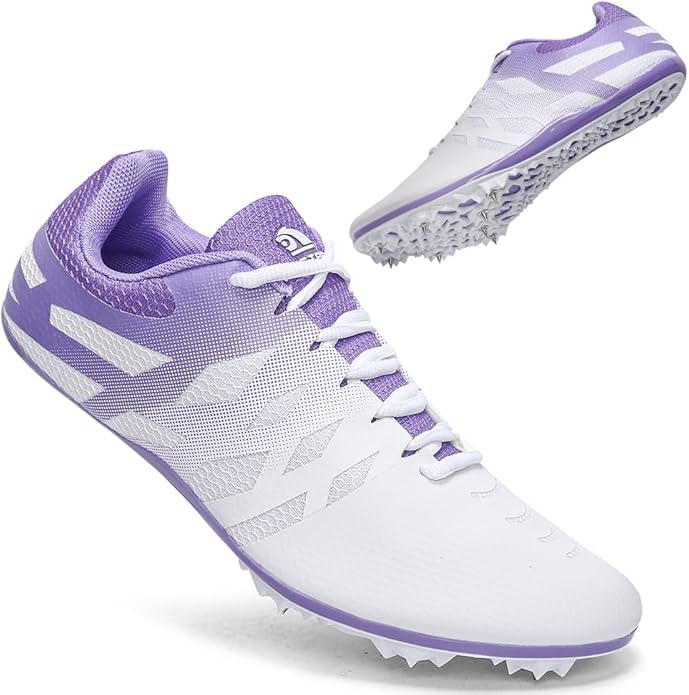 Men Women Kids Track and Field Shoes Professional 8 Spikes Running Racing Sneakers Breathable Lightweight Sprinting Shoes