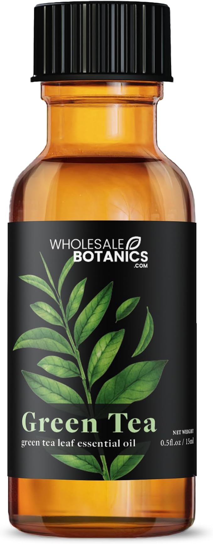 Green Tea Essential Oil by Wholesale Botanics | Premium Grade 100% Undiluted Essential Oil | for Aromatherapy, Soaps, Lotions, & Candles | Vegan & Cruelty Free (0.5 Fl Oz)