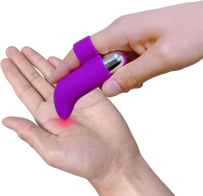 Handheld Portable Vibration Mini Massager for Scar Tissue Break Up, Massage, Hand, Finger, Joint and Muscle Relief, Point Relief Massagers for Targeted Skin Care & Relieving Jaw Pain (Purple)