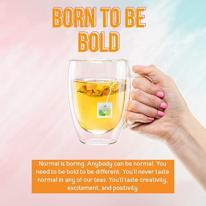 Good Earth Herbal & Black Tea, Sweet & Spicy, 18 Count Tea Bags (Pack of 12) (Packaging May Vary)