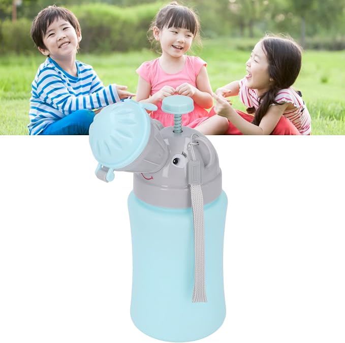 FTVOGUE Portable Potty Emergency Urinal Toilet for Travel and Camping Child Kid Toddler Pee Training Cup (Blue for Boy)