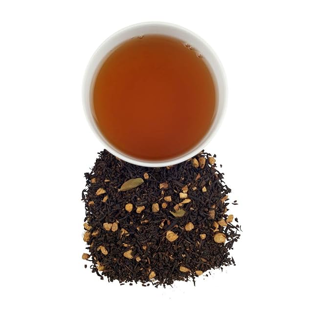 Harney & Sons Chocolate Chai Supreme Loose Leaf Black Tea, Chocolate Vanilla Chai Blend with Warming Spices, 4 oz