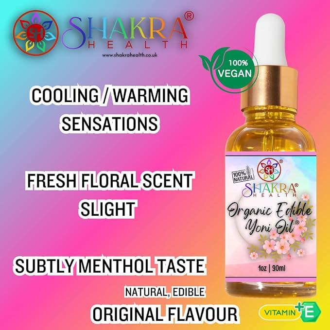 Yoni Oil | Edible Massage & Body Ritual Oil. Balance PH & Scent. Intimate Feminine Hygeine. Tantric Pleasure & SexuaI Health. Organic, Natural, Vegan. Vaginal Yoni Oil (Yoni)