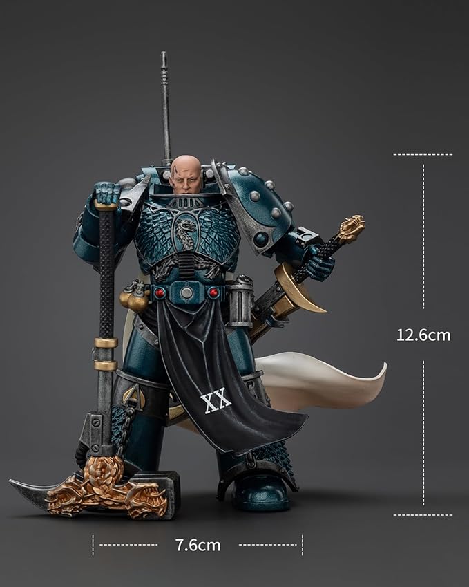 JoyToy 40K Genuine License 1:18 Action Figure, Alpha Legion Harrowmaster Armillus Dynat, 4.96 inch Collectible Action Figures Sets
