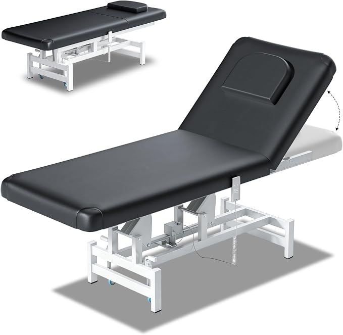 Fully Electric Massage Table with Lift, 1500lbs Capacity - Professional Adjustable Facial Bed for Estheticians, Spa & Waxing, Heavy-Duty 1500lbs Capacity 2r1