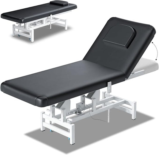 Fully Electric Massage Table with Lift, 1500lbs Capacity - Professional Adjustable Facial Bed for Estheticians, Spa & Waxing, Heavy-Duty 1500lbs Capacity 2r1