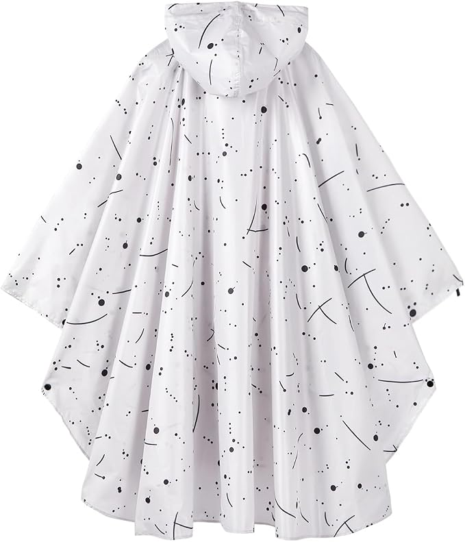 Fashion Hooded Rain Poncho Waterproof Raincoat Jacket with pocket for Women/Men/Adult