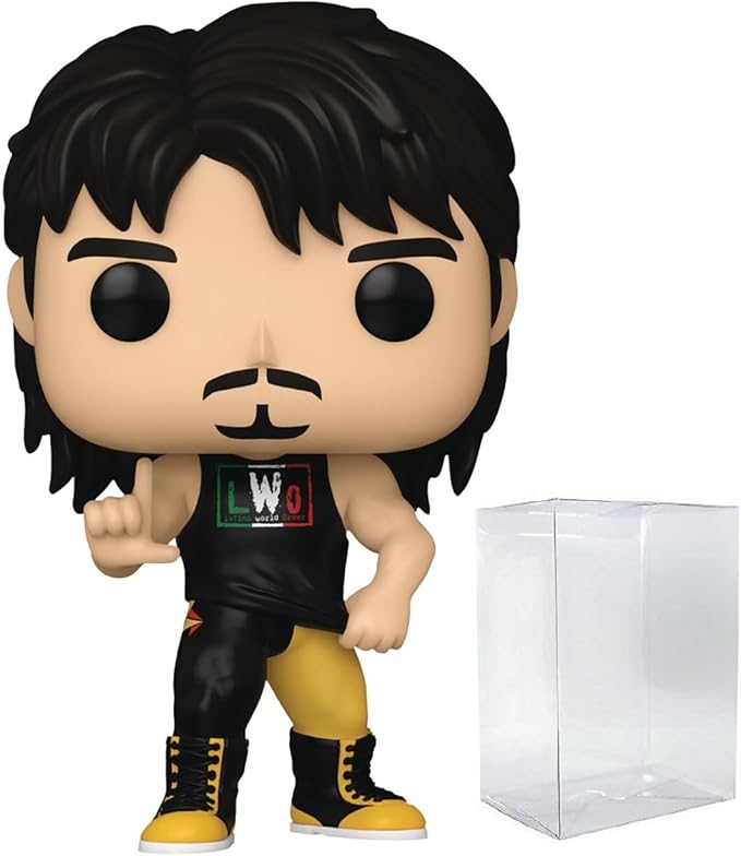POP WWE: Eddie Guerrero LWO Funko Vinyl Figure (Bundled with Compatible Box Protector Case), Multicolor, 3.75 inches