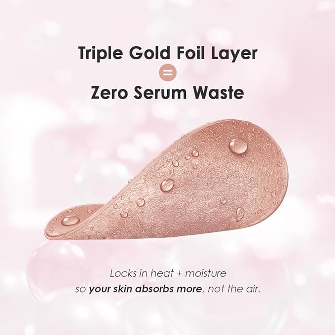 Sweet Dreams Collagen Glow Rose Gold Eye Masks - Korean Under Eye Patches Puffy Eyes, Dark Circles & Wrinkles | Collagen, Niacinamide, Hyaluronic Acid & Peptides | Hydrating Eye Treatment & BeautyCare