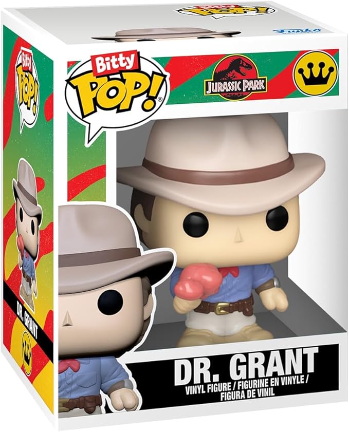 Funko Pop! Bitty Ride: Jurassic Park - Jurassic SUV with Dr. Grant - 0.9 Inch and 1.3 Inch (2.3 and 3.3 Cm) - Movie Collectable - Official Merchandise - Gift Idea - Toys for Kids & Adults