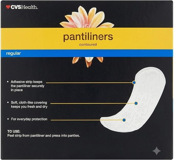 CVS Regular Unscented, Contoured Pantiliners, 129 Count