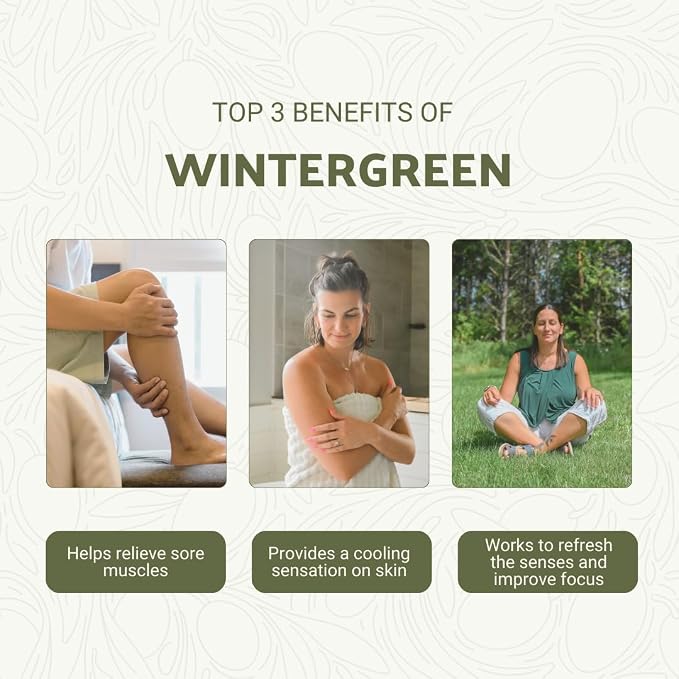Wintergreen Essential Oil - Direct from Bio-Young Aromas China - Steam Distilled - Aceite de Gaulteria for Aromatherapy, Massage, Diffuser, DIY Candle and Soap Making - 2lbs