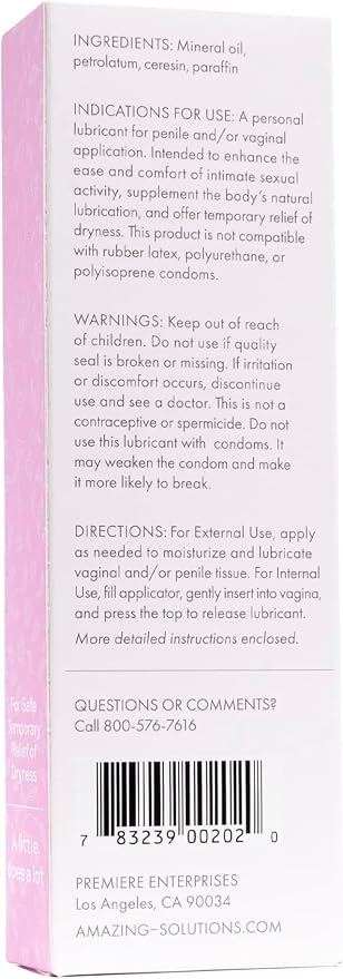 Crème De La Femme Daily Vaginal Moisturizing Cream for Long-Lasting Relief from Feminine Dryness Chemical & Hormone Free, Fragrance-Free, Also a Hydrating Intimate Lubricant for Men and Women – 6 Pack