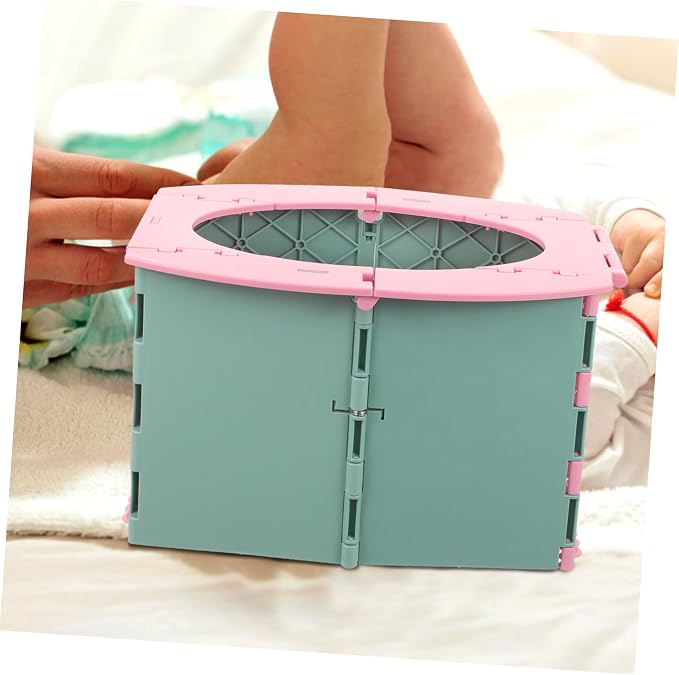 Generic Boy Girl Portable Foldable Potty Seat Travel Training Toilet for Toddlers Compact Lightweight for Indoor and Outdoor Use