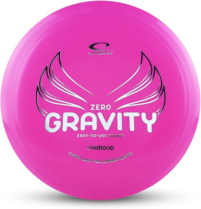 Latitude 64 Gravity Diamond Disc Golf Fairway Driver | Easy to Throw Disc Golf Driver for Beginners | Lightweight, Floating Plastic | High Glide w/Understable Flight | 120-130g
