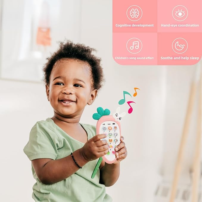 Baby Electronic Phone Toy – Early Childhood Educational Musical Toy with Multi-Function Buttons – Simulation Phone for Kids Development & Interactive Play